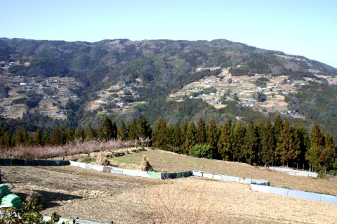 剣山系の傾斜地集落の外観3